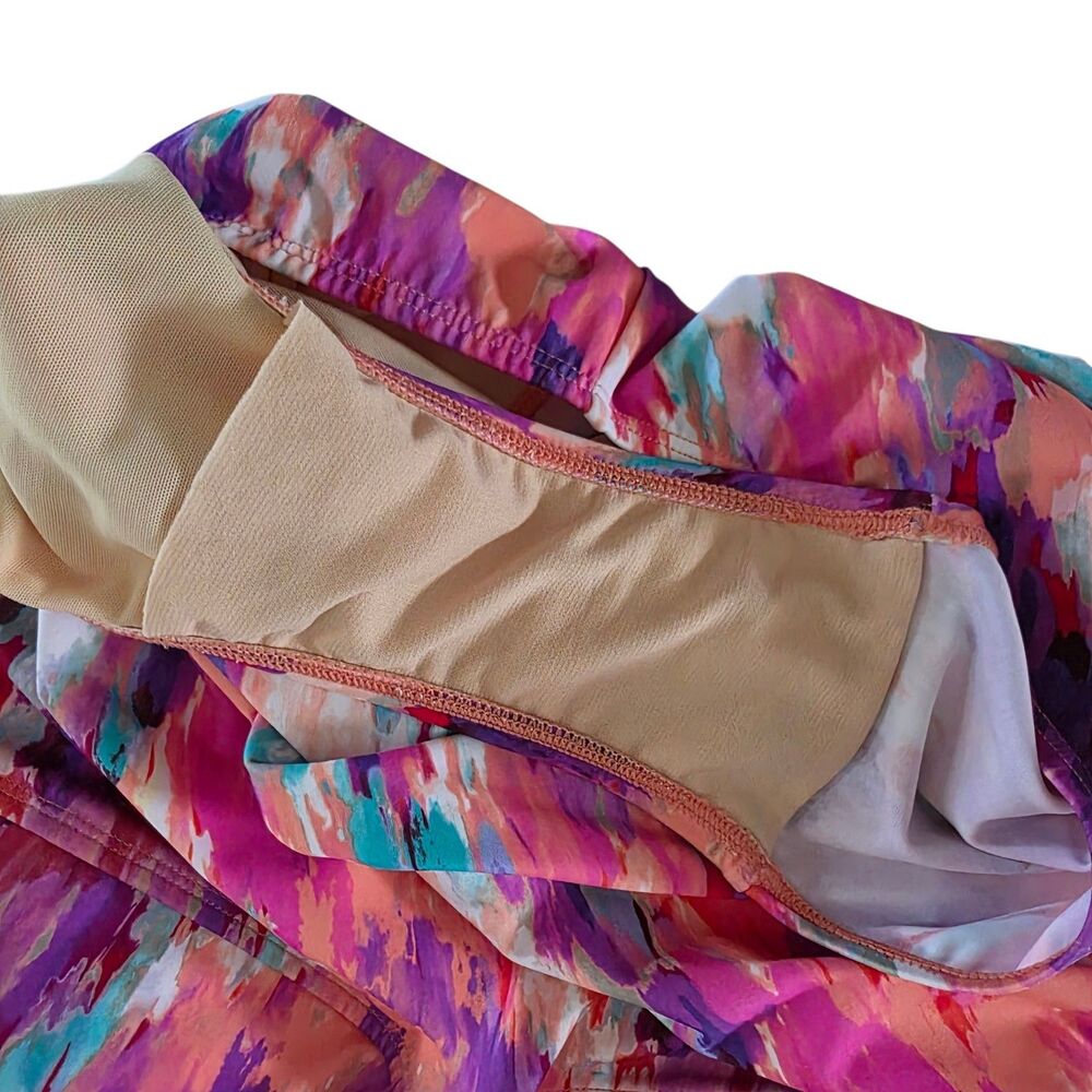 Swimsuits For All One Piece Swimsuit Abstract Pink Plus Beach Colorful 22 - Picture 9 of 12